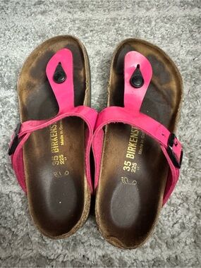 Birkenstock Pink Gizeh-Style Thong Sandals